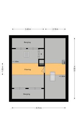 Floorplan - Dirk Bavolaan 34, 2411 TX Bodegraven